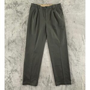 Banana Republic Smithfield Chino‎ Mens 35x34 Olive Relaxed Fit Pleated Straight